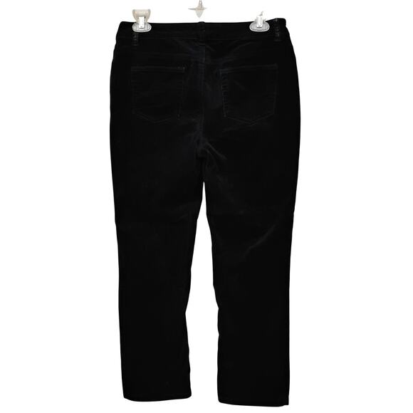 Charter Club Pant Shop Petite Corduroy Pants Size 6 Petite Short Black 5 Pockets - Picture 3 of 7